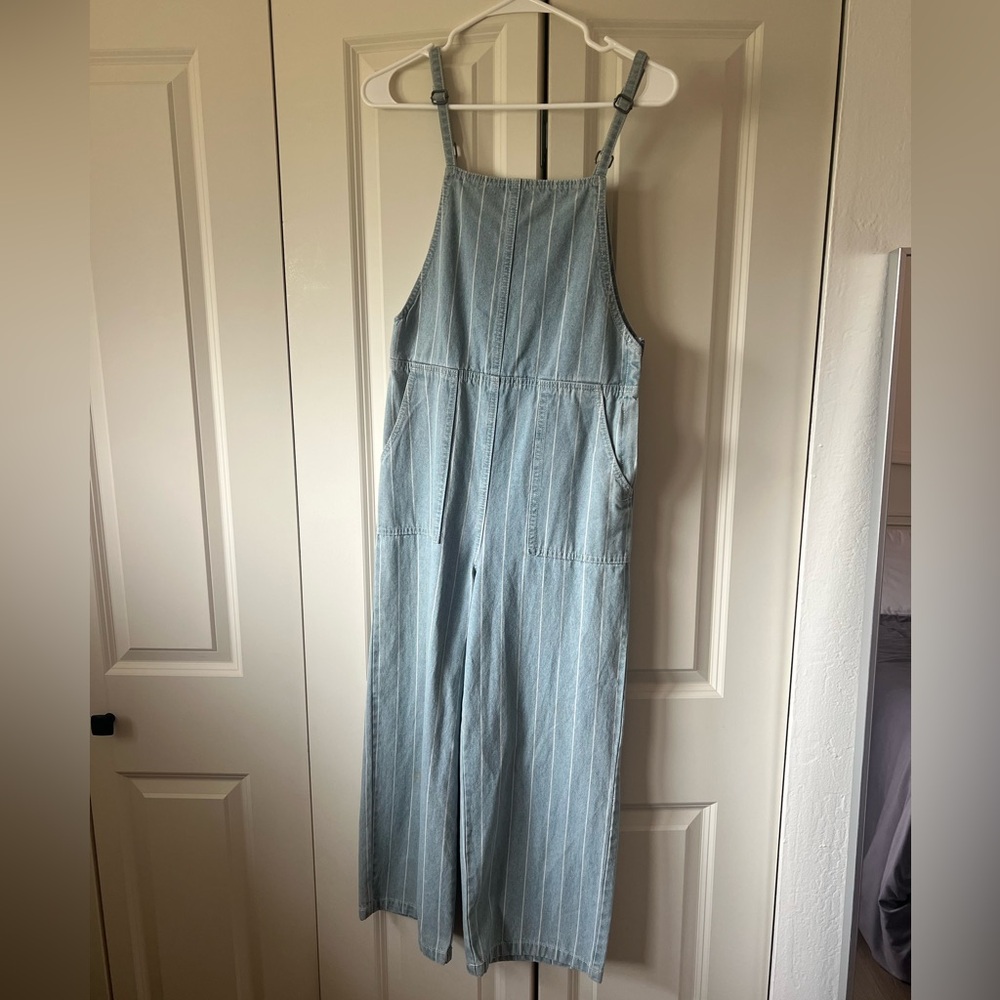RVCA Denim Striped Overalls